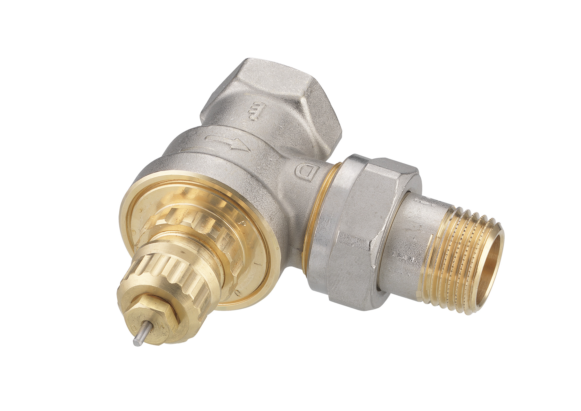 Danfoss Radiator Valves, RA-G, High flow, DN 15, Angle, D