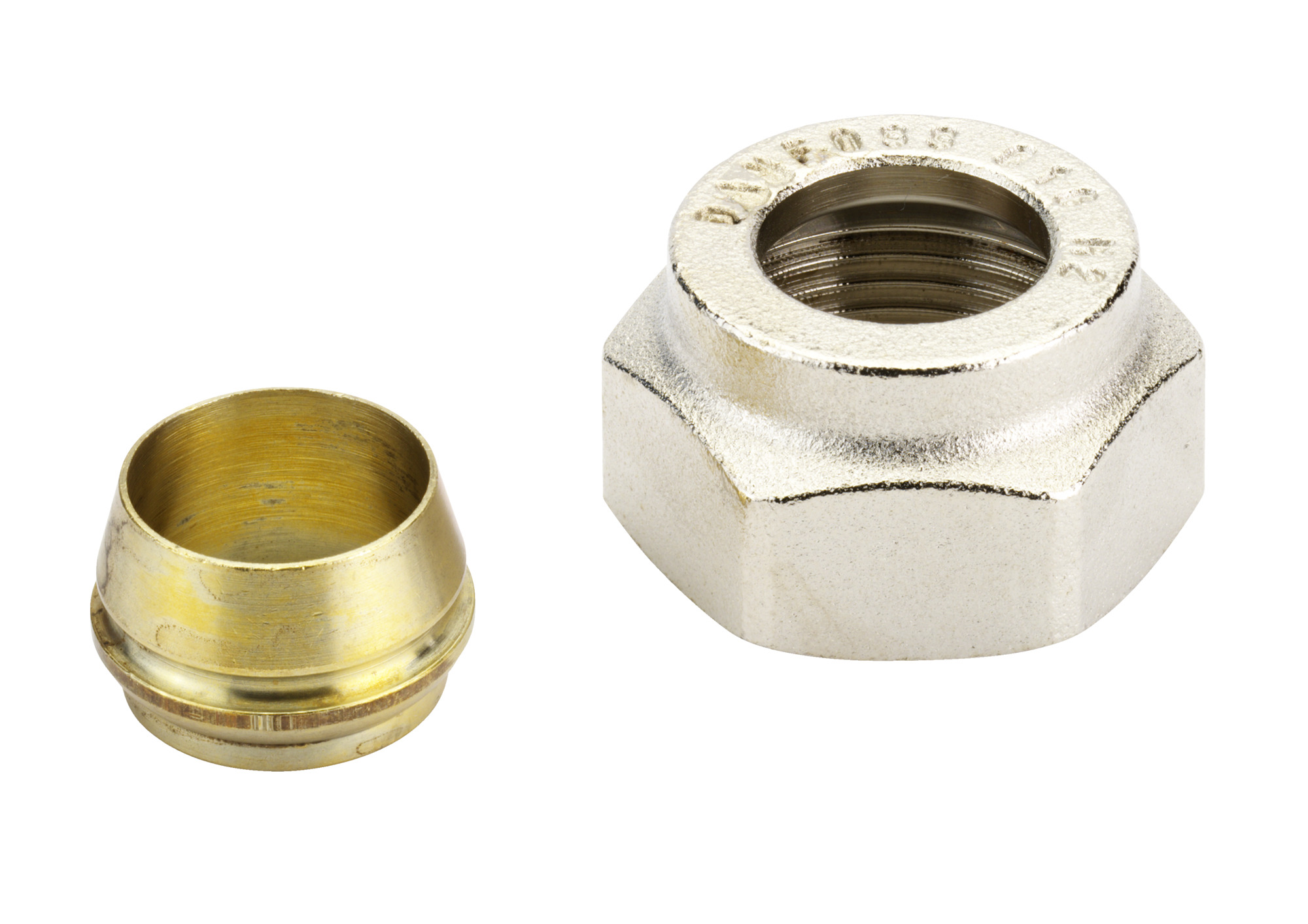 Danfoss Compression fittings for steel and copper tubings, G 3/4", 18, Nickel plated