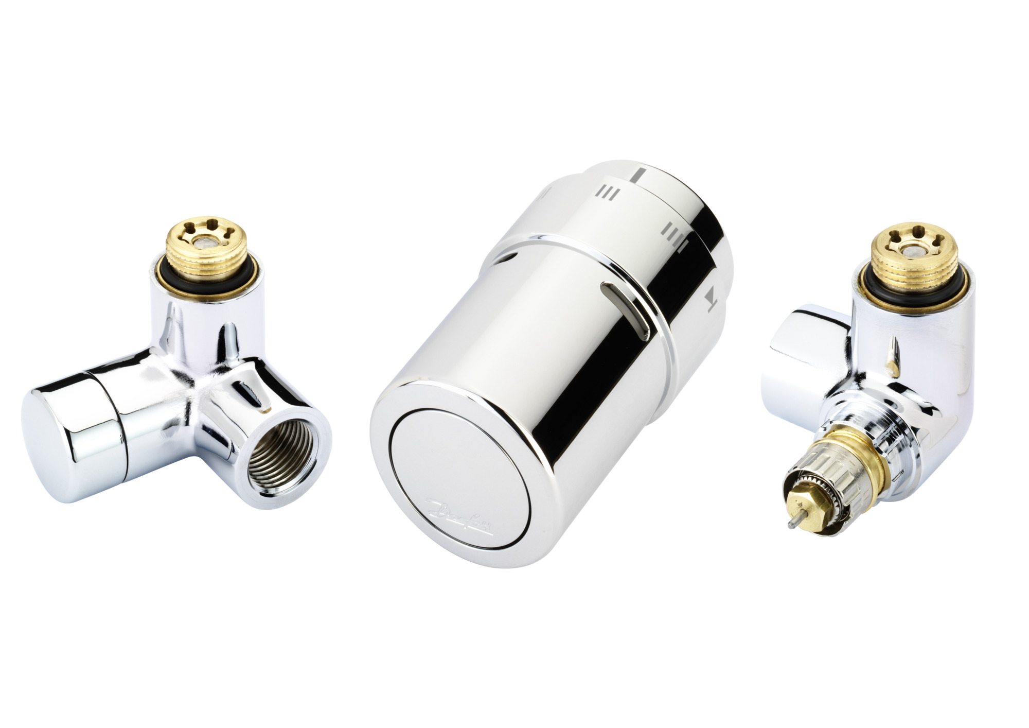 Danfoss RAX Design sets, Right mounted sensor, RAX, Chrome