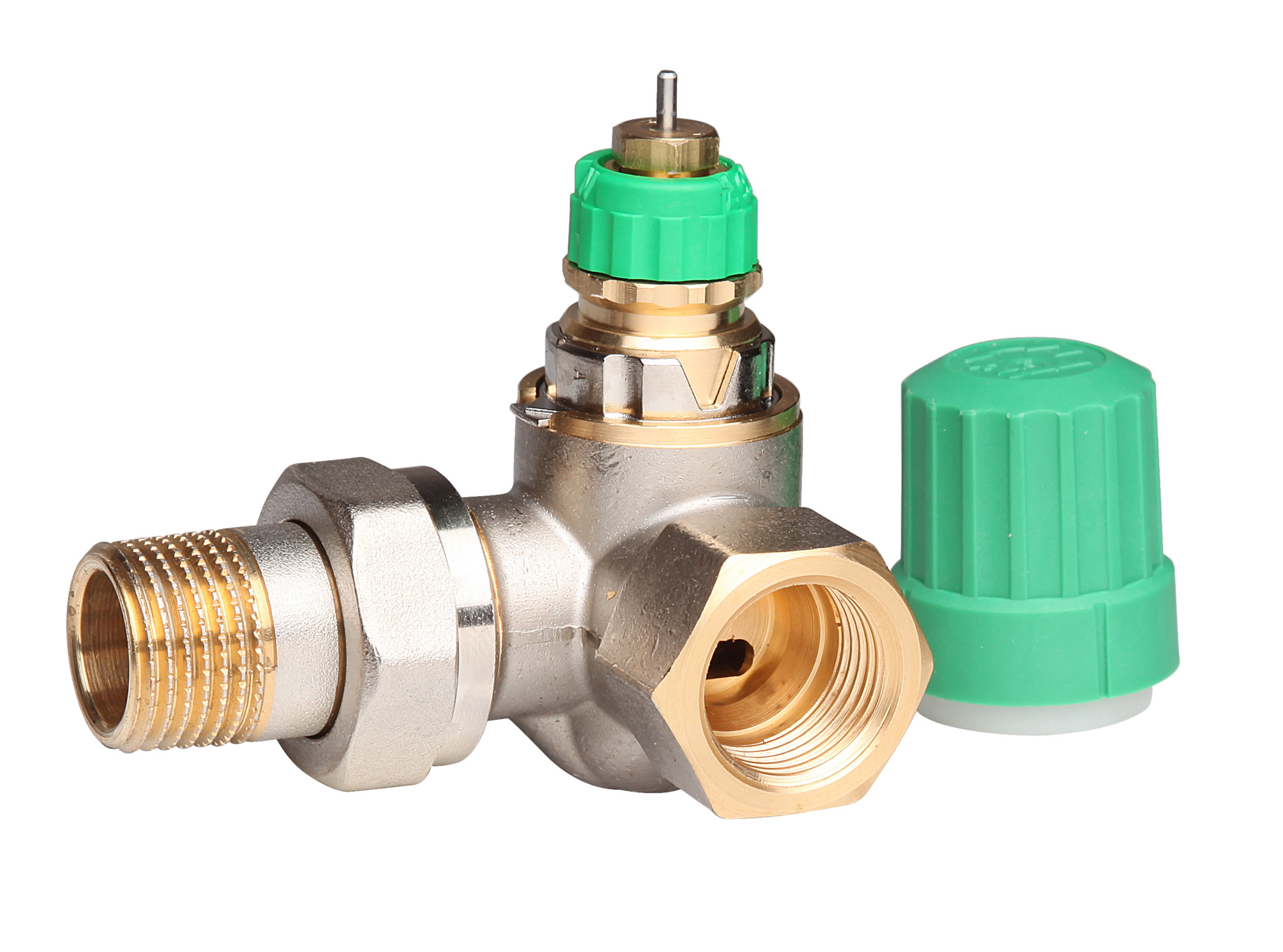 Danfoss Radiator Valves, RA-DV, Dynamic (pressure independent), DN 15, Double angle right Radiator Valves, RA-DV, Dynamic (pressure independent), DN 15, Double angle right, Other permitted