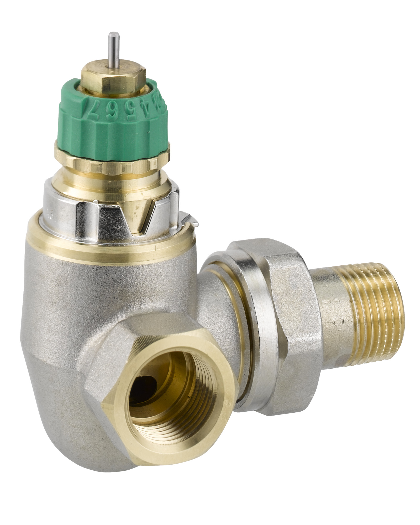Danfoss Radiator Valves, RA-DV, Dynamic (pressure independent), DN 10, Double angle left Radiator Valves, RA-DV, Dynamic (pressure independent), DN 10, Double angle left, Other permitted
