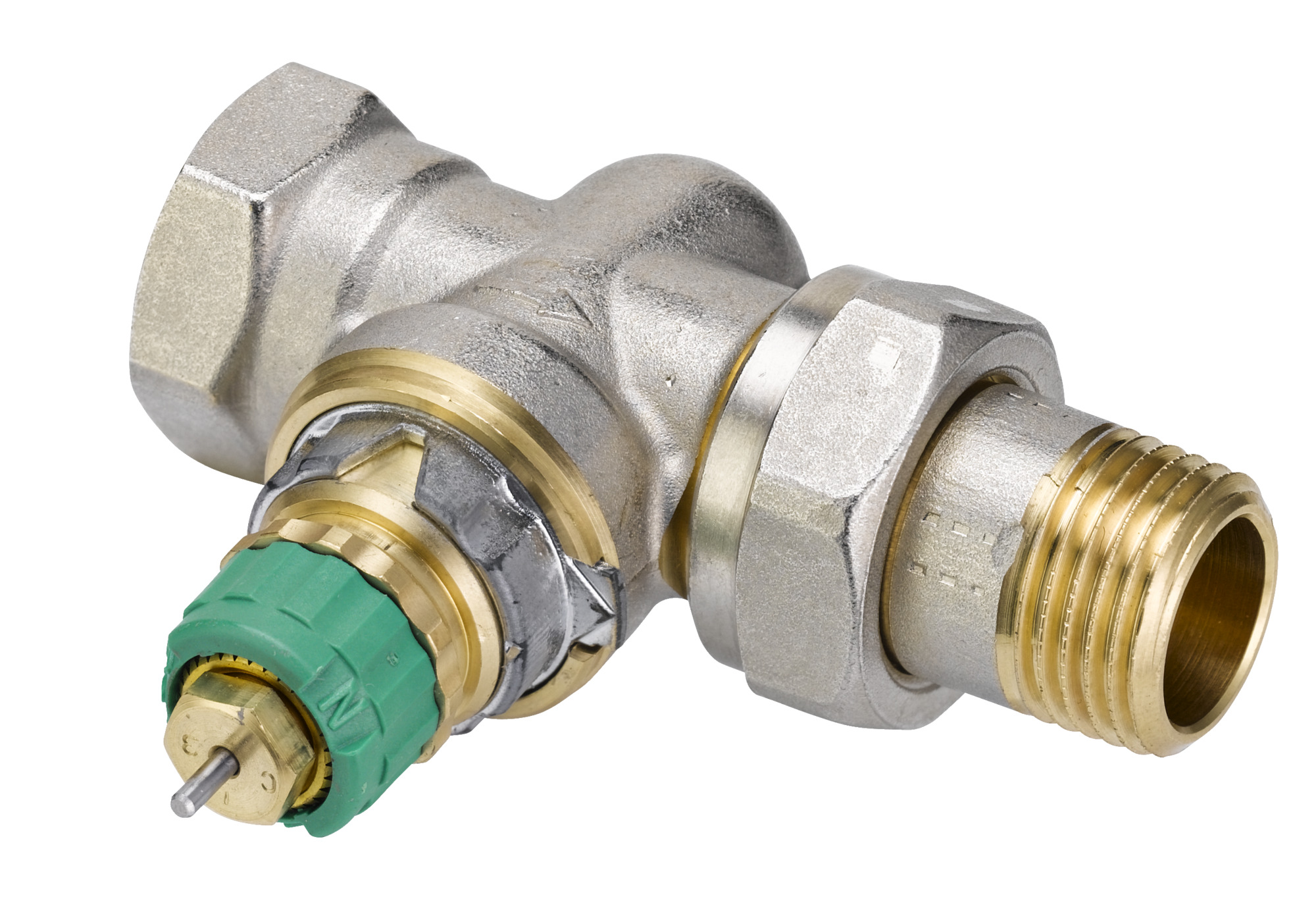 Danfoss Radiator Valves, RA-DV PURE, PURE Dynamic, DN 15, Straight, S