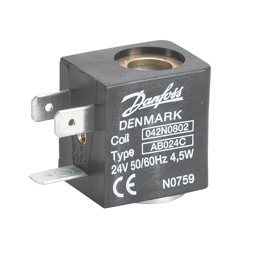 Danfoss Solenoid coil, AB024C, DIN Spade