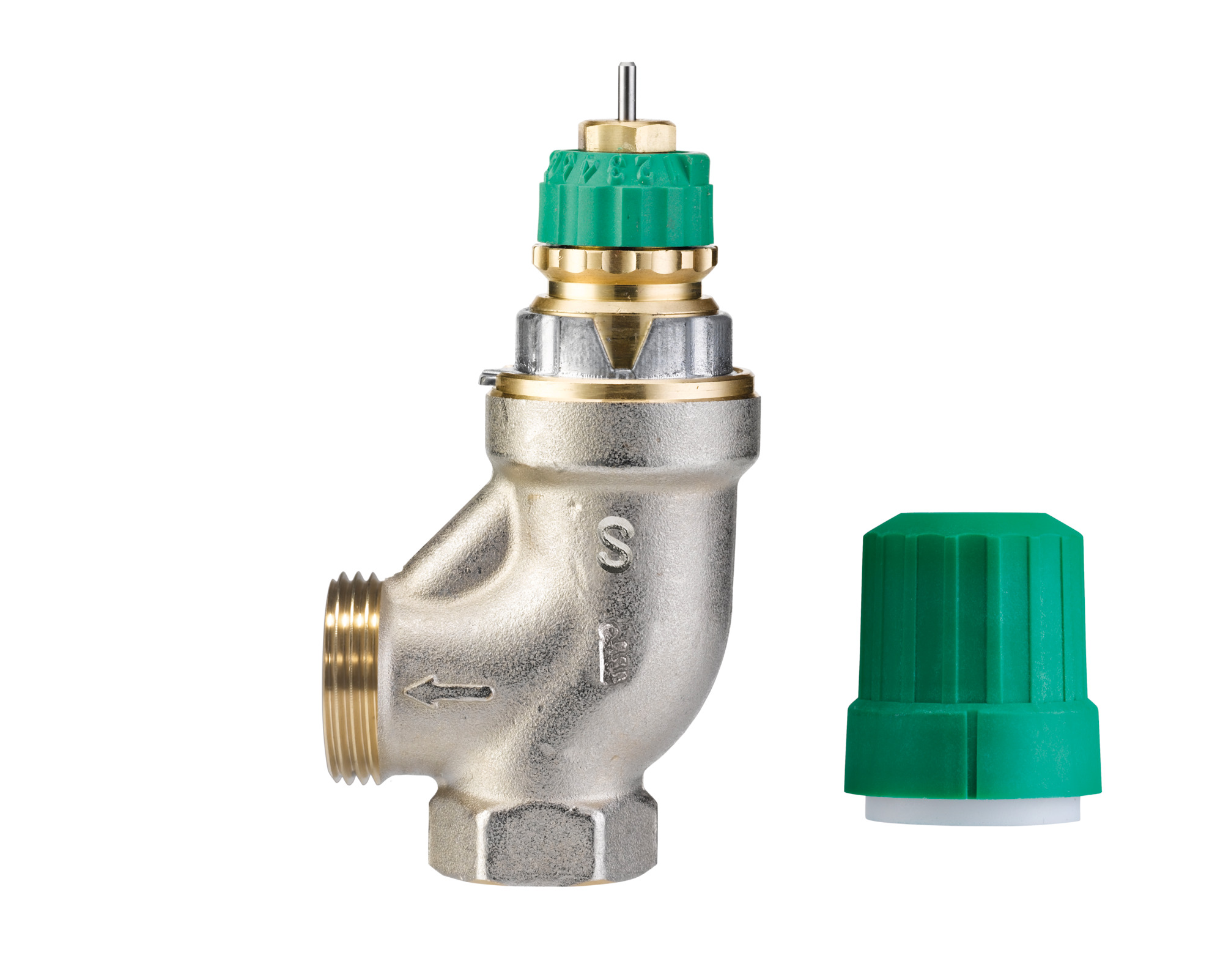Danfoss Radiator Valves, RA-DV PURE, PURE Dynamic, DN 10, Angle, S