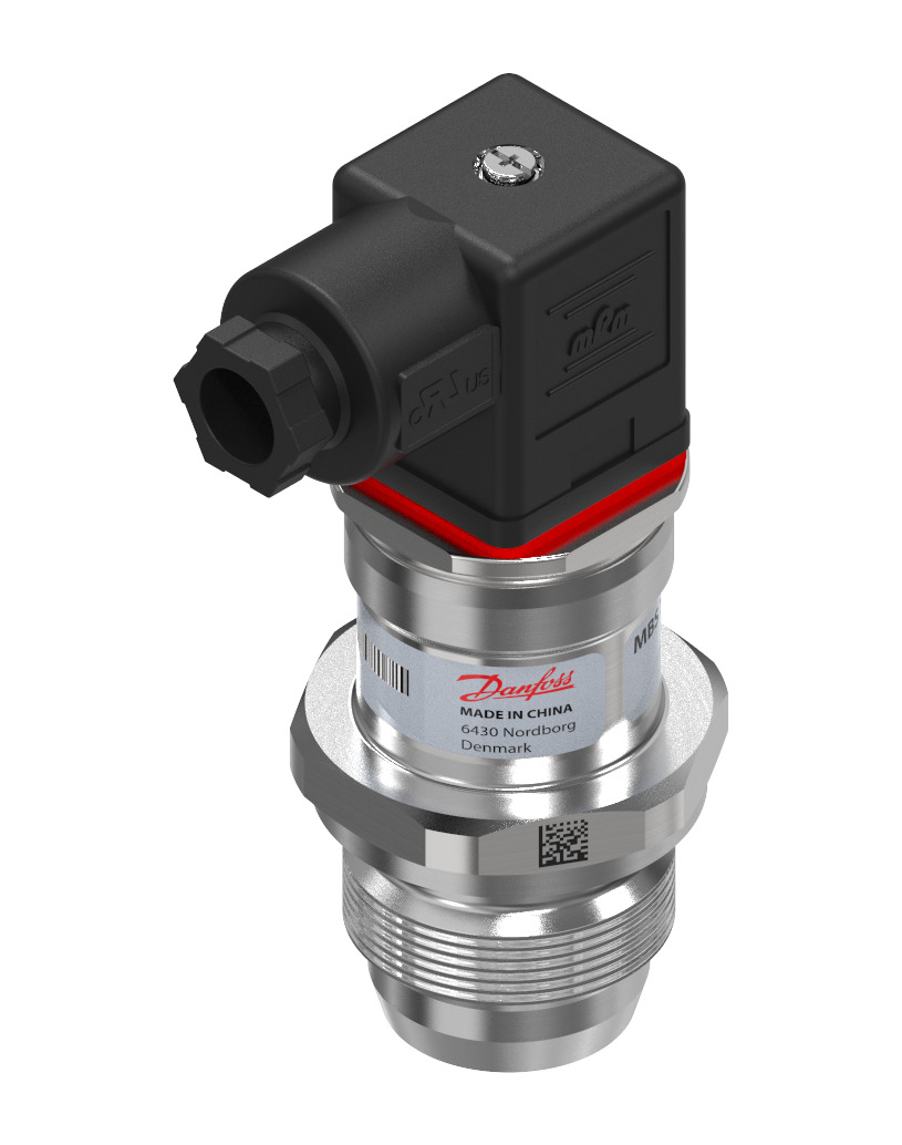 Danfoss Pressure transmitter, MBS 4010, 0 bar - 0.25 bar, 0 psi - 3.63 psi MBS 4010-0411-A1CB11-2