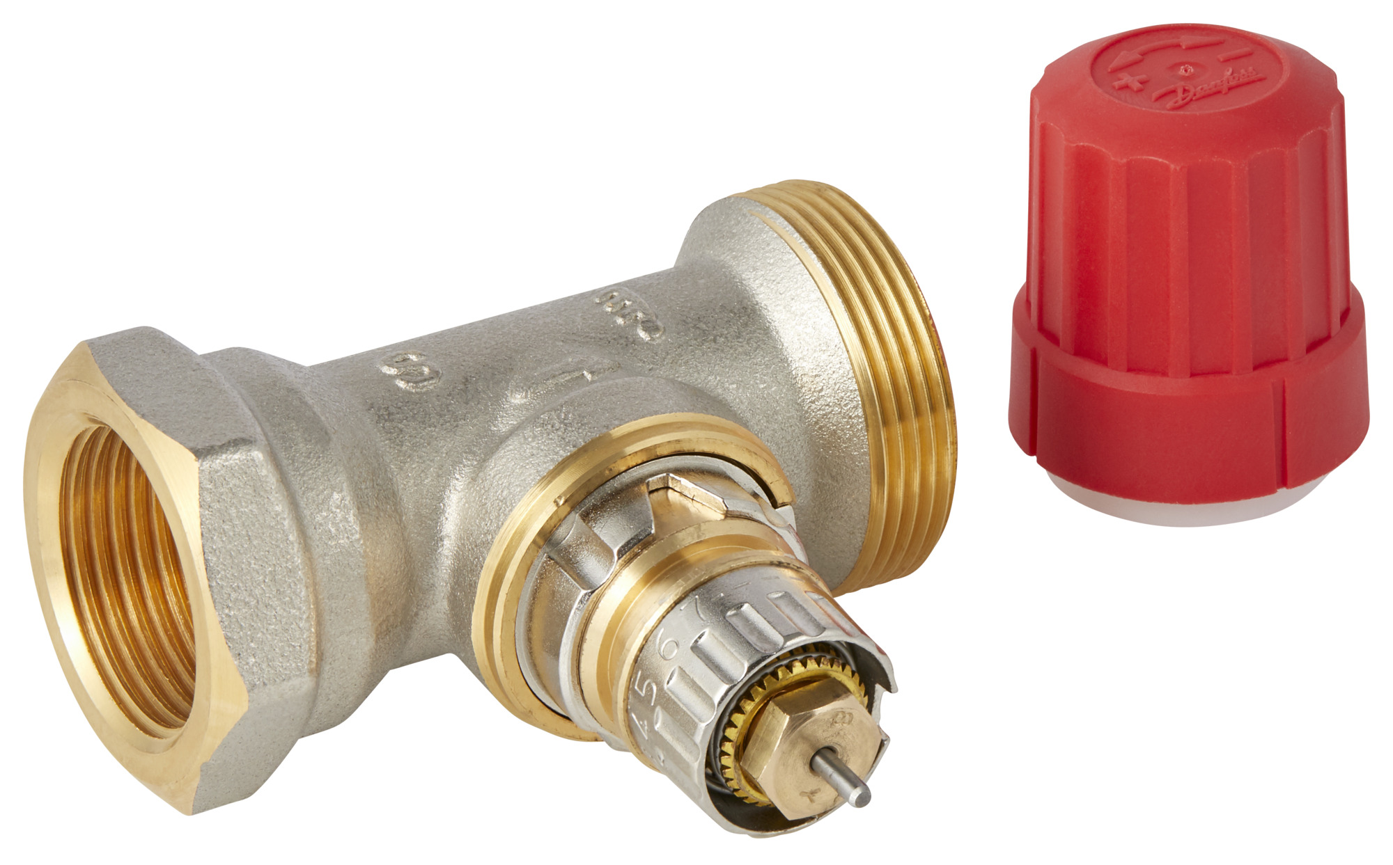 Danfoss Radiator Valves, RA-N, Normal flow, DN 20, Straight, S