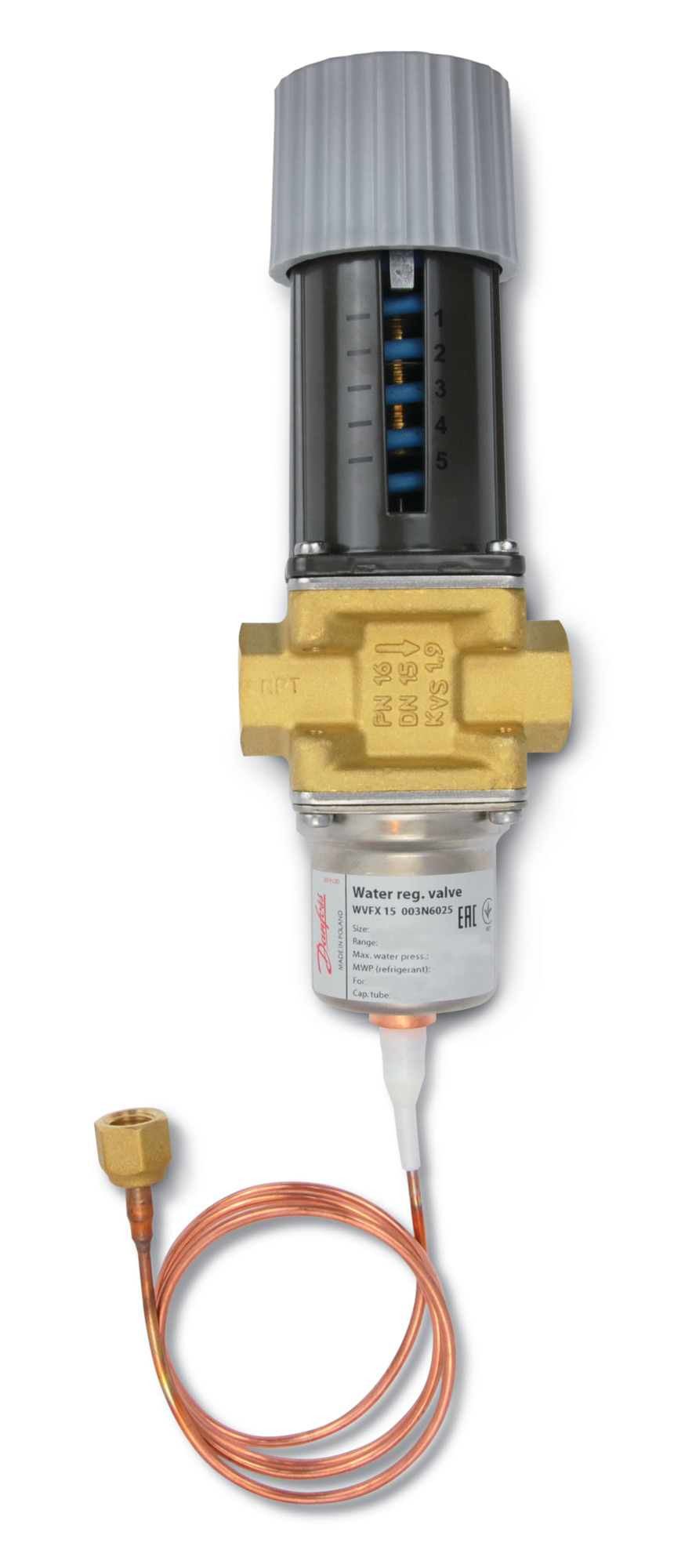 Pressure operated water valves